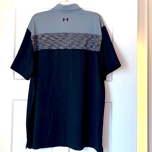 🍁Clearance- Under Armour Heat Gear Polo Shirt Like New - Picture 4 of 10